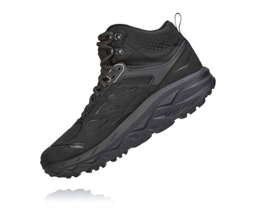 Botas De Montaña Hoka One One Hombre Negros - Challenger Mid Gore-Tex - FLUK05134